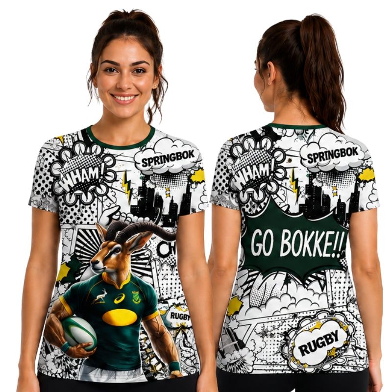 Springbok Rugby Supporters Cartoon Shirt