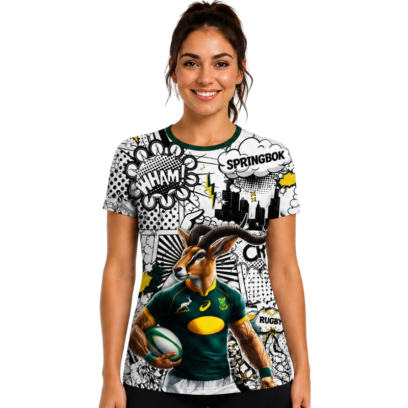 Springbok Rugby Supporters Cartoon Shirt
