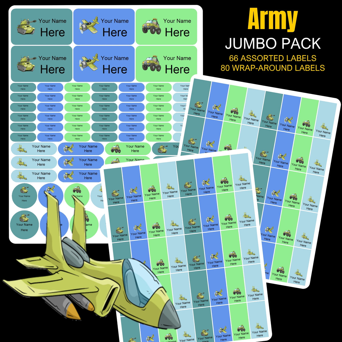 Army Stationery Labels
