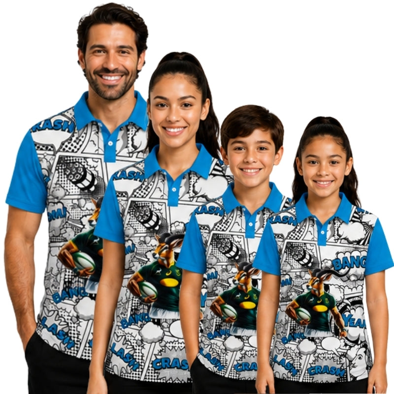 Springbok Rugby Supporters Golf Shirt