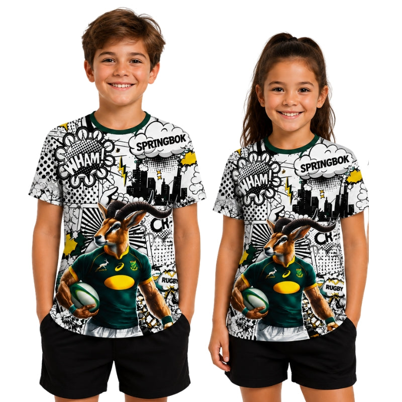 Springbok Rugby Supporters Cartoon Shirt