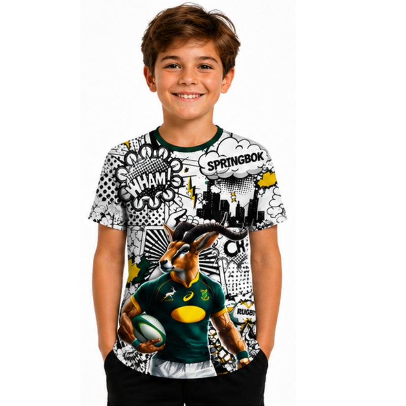 Springbok Rugby Supporters Cartoon Shirt