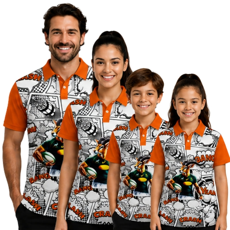 Springbok Rugby Supporters Golf Shirt