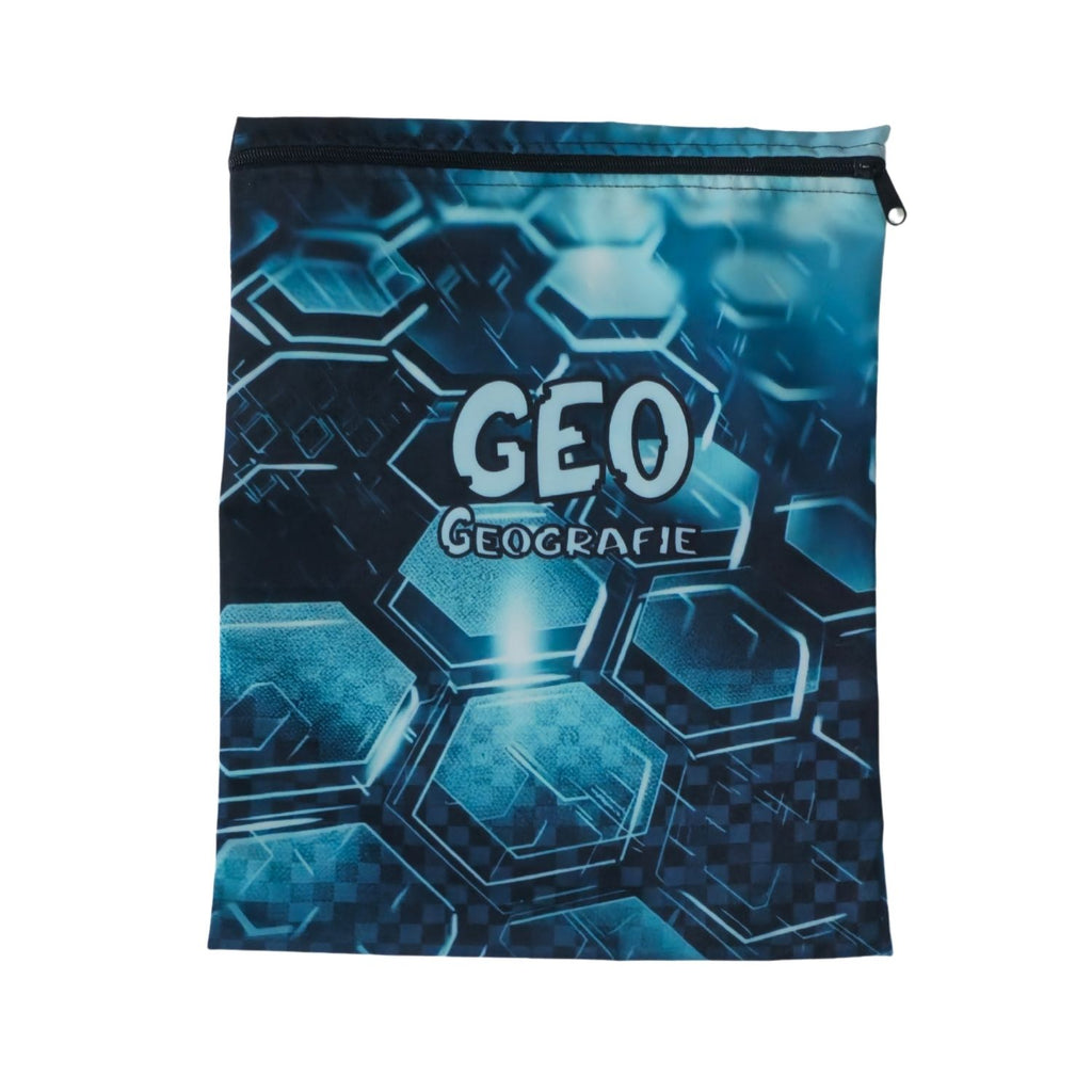 Set of 10 - Honeycomb Design Book Bags with subject names in Afrikaans