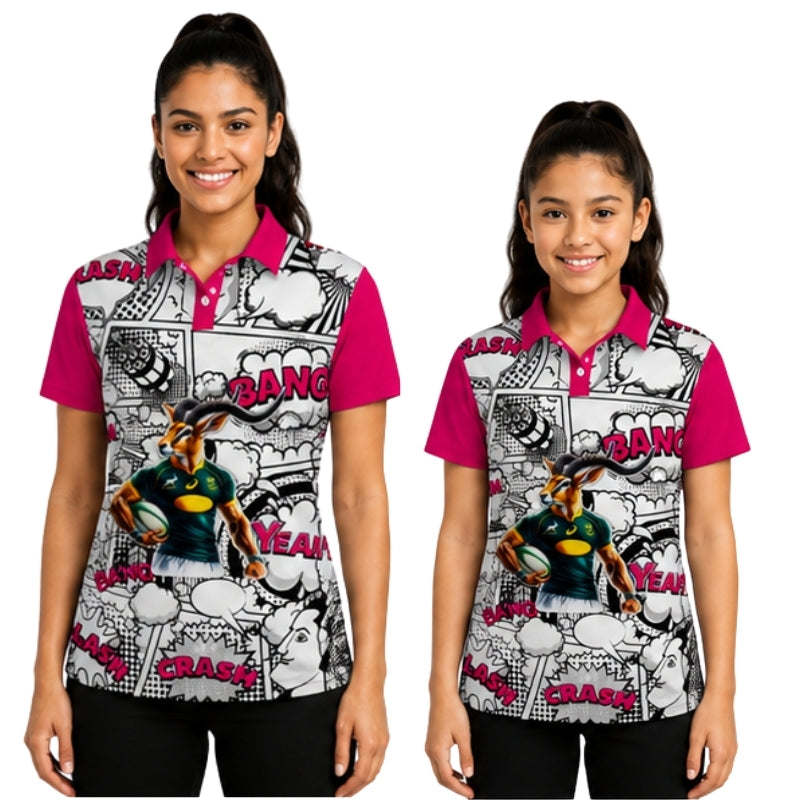 Springbok Rugby Supporters Golf Shirt