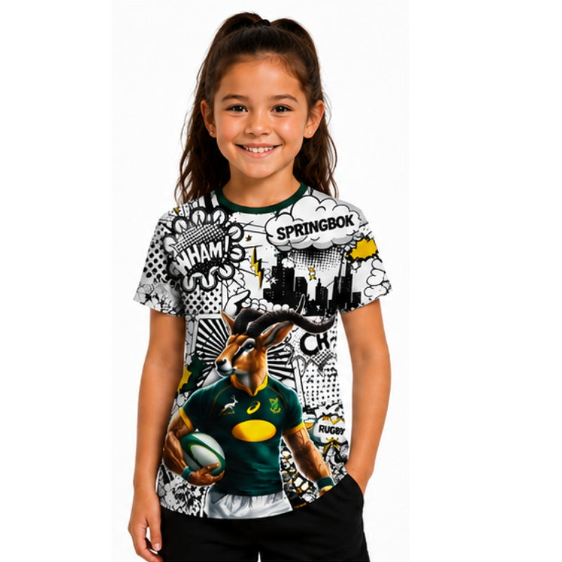 Springbok Rugby Supporters Cartoon Shirt