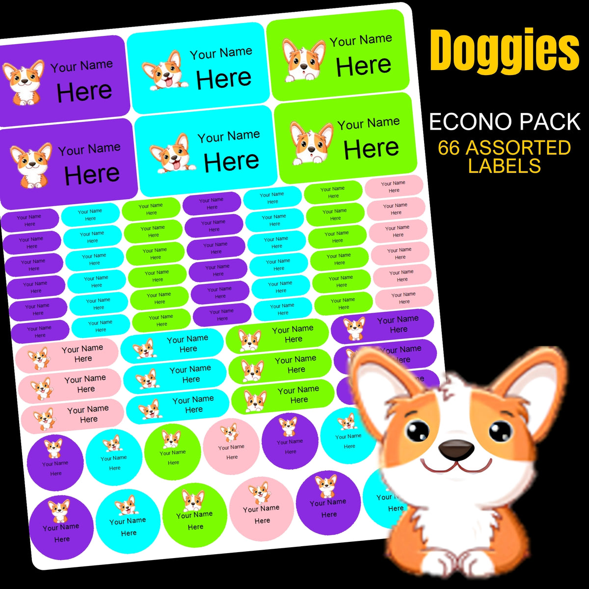 Cute Doggies Labels
