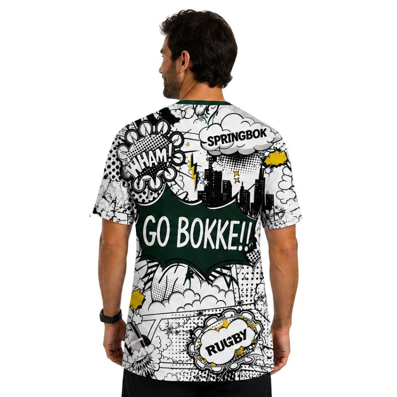 Springbok Rugby Supporters Cartoon Shirt