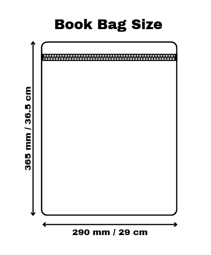 Set of 10 -  Comic Design Book Bags with subject names in English
