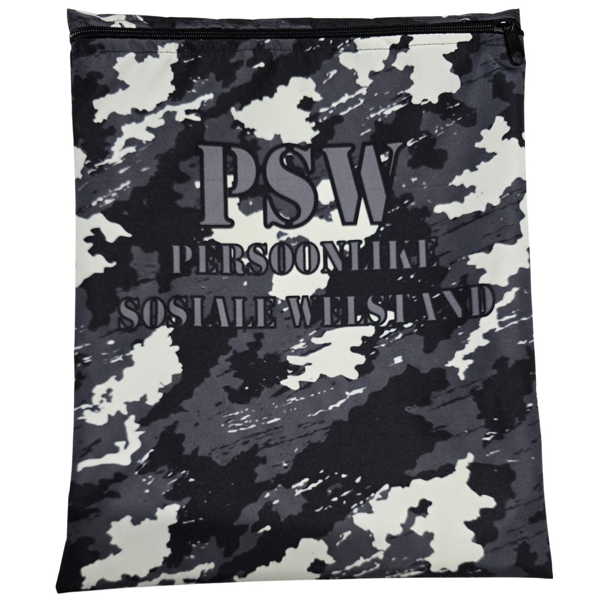 Set of 7 - Camo Design Book Bag Set with Subject Names In English