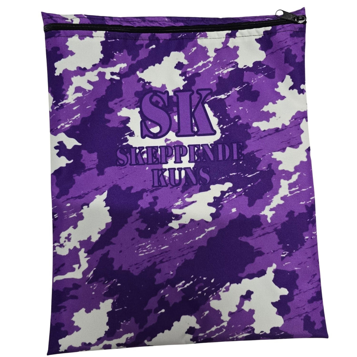 Set of 10 - Camo Design Book Bags with subject names in Afrikaans