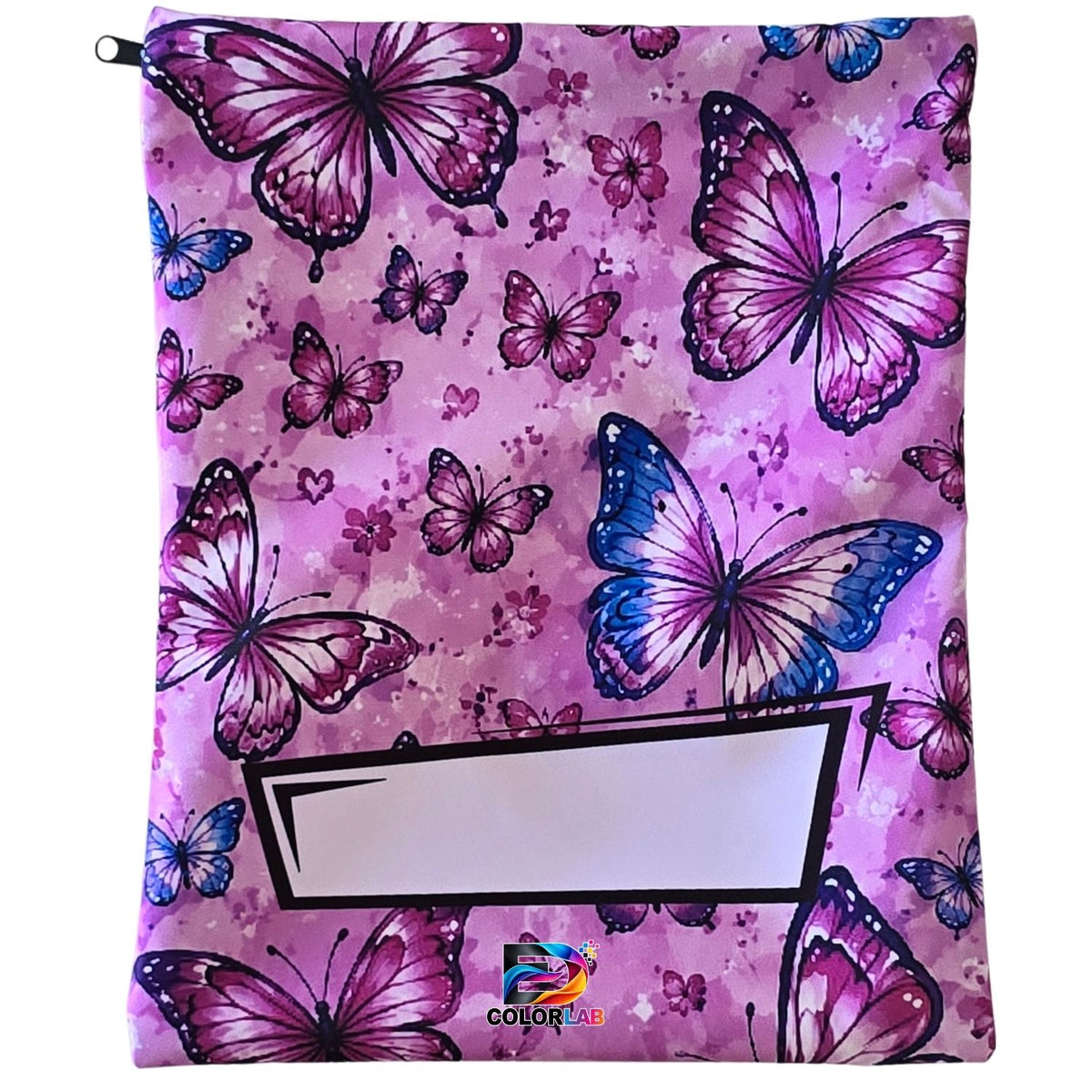 Set of 7 - Heart and Flower Design Book Bag Set with Subject Names In English
