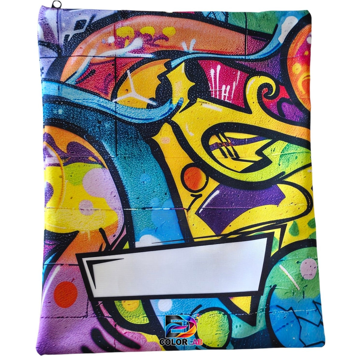 Set of 7 - Graffiti Design Book Bag Set with Subject Names In English