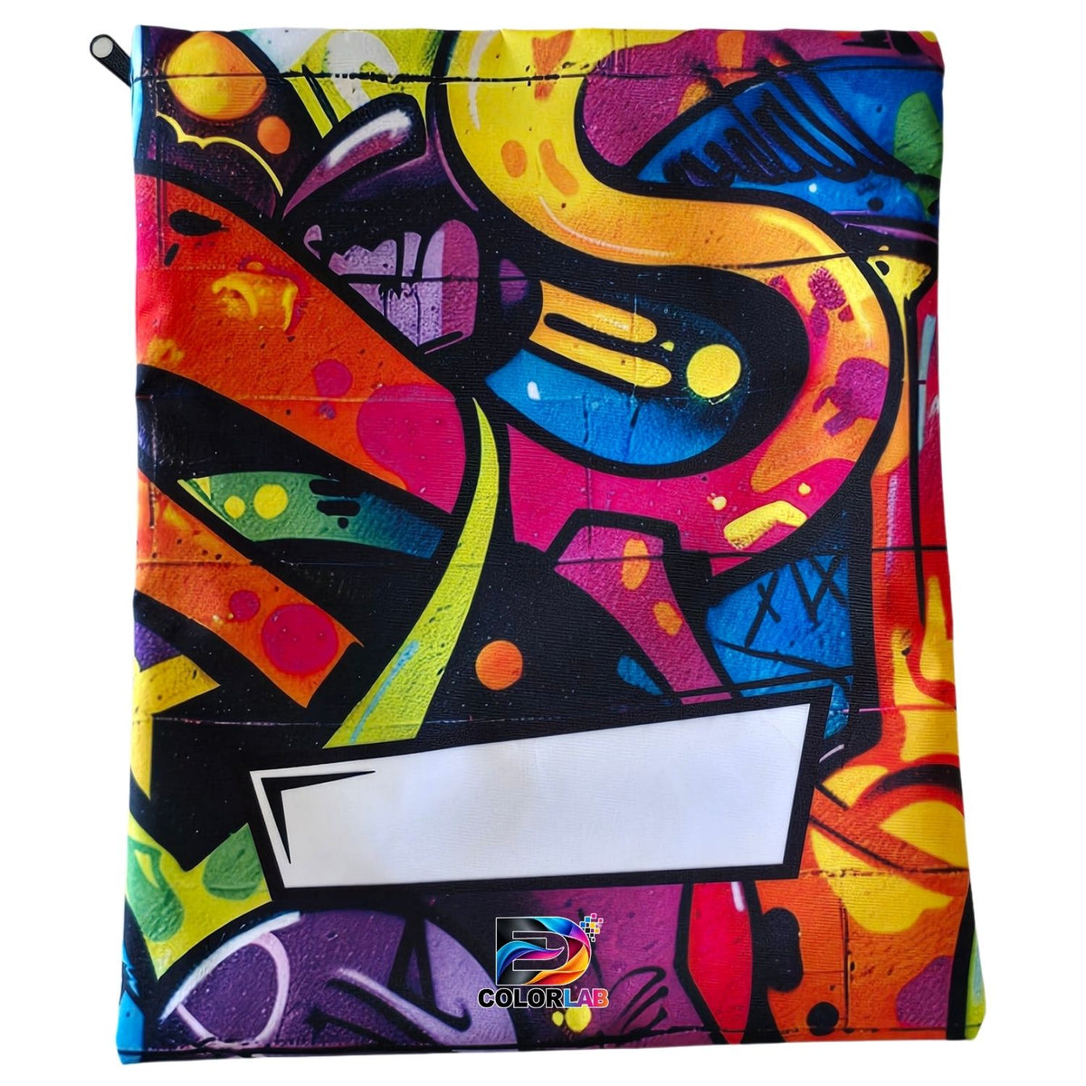 Set of 7 - Graffiti Design Book Bag Set with Subject Names In English