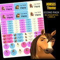 Horses Stationery Labels