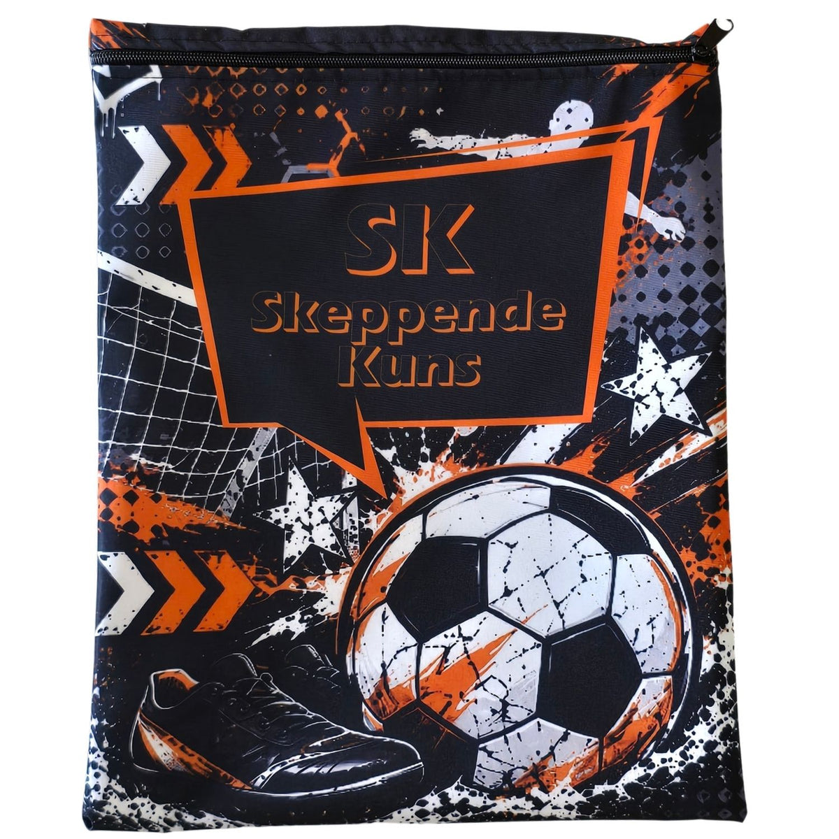 Set of 10 - Tech and Gaming Design Book Bags with subject names in Afrikaans