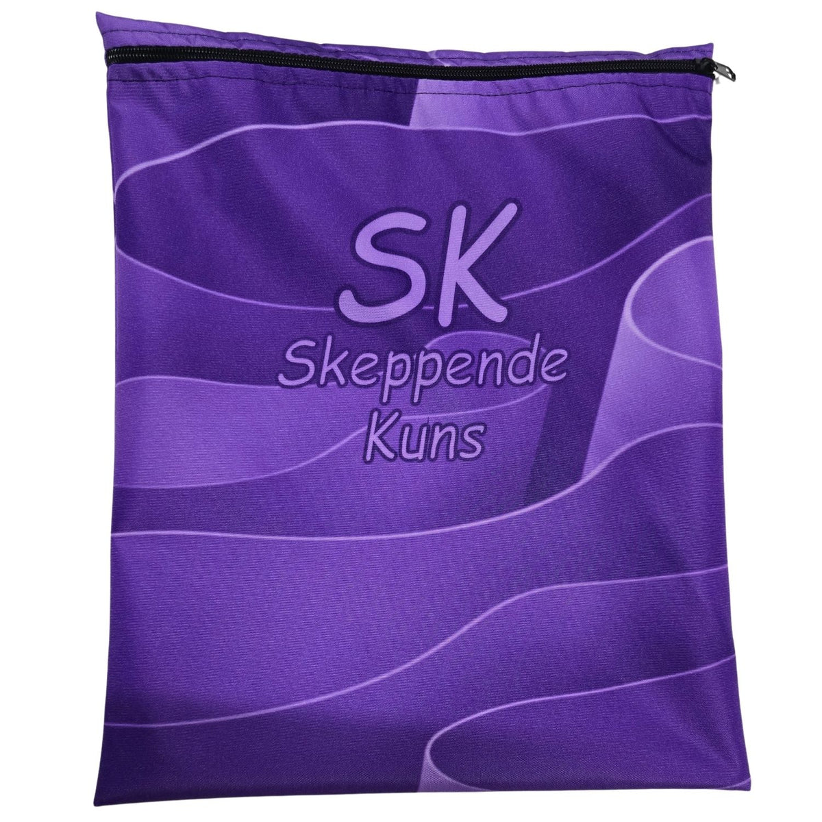 Set of 10 - Swirly Design Book Bags with subject names in Afrikaans