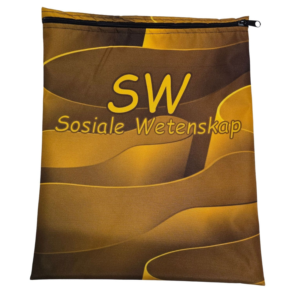 Set of 7 - Swirly Design Book Bag Set Subject Names In Afrikaans (Copy) (Copy)