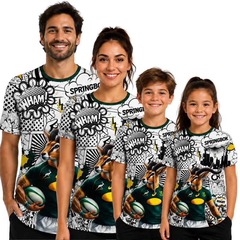 Springbok Rugby Supporters Cartoon Shirt