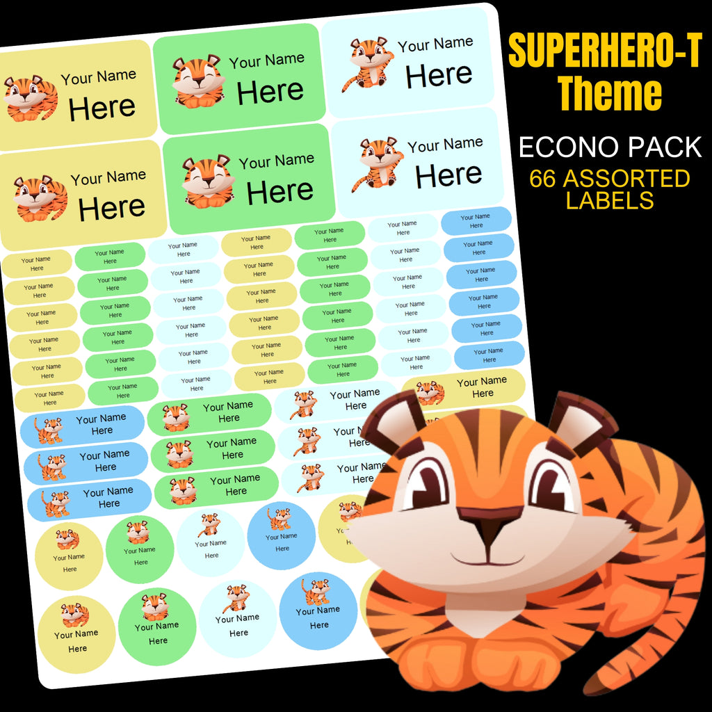 Tigers Stationery Labels