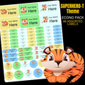Tigers Stationery Labels