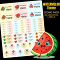 Watermelon Stationery Labels